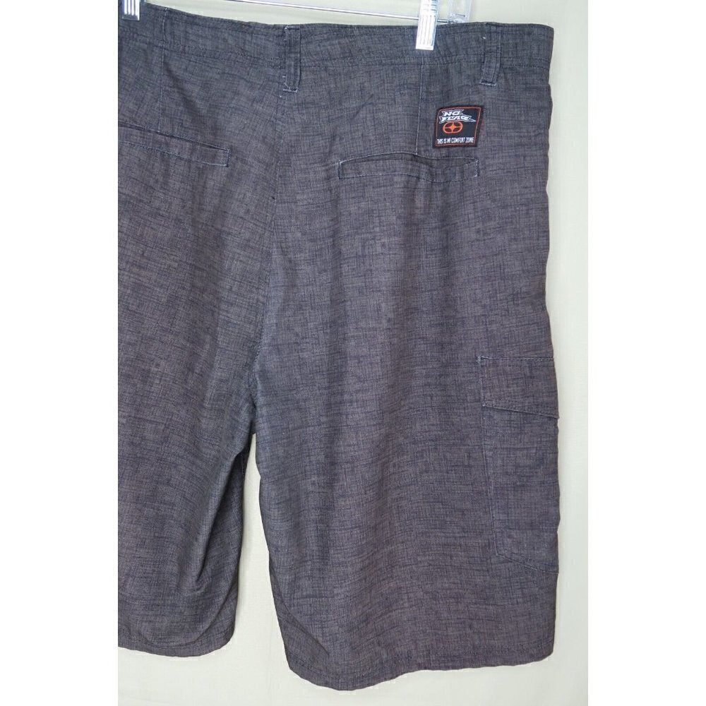 No Fear Shorts Performance Wear Black Hybrid Surf Beach Cargo Utility Men's 40 - Picture 6 of 9